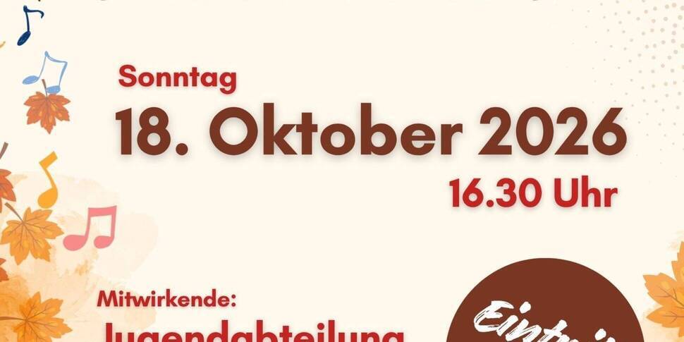 Herbstkonzert der Stadtkapelle Lauffen a.N. am 18.10.2026, 16.30 Uhr